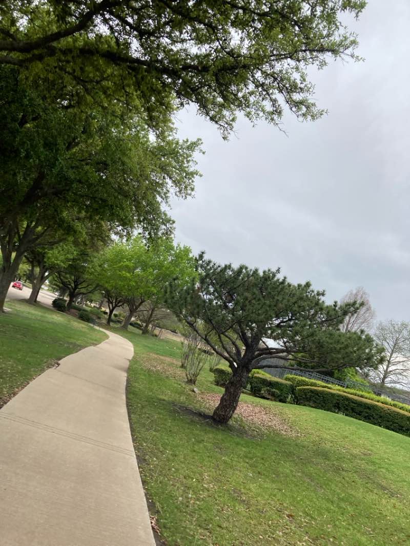 walking near me in Oakbrook Neighborhood Park in spring
