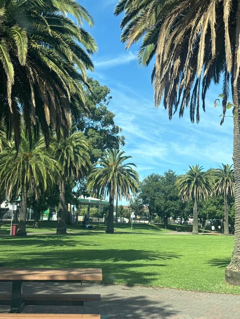walking near me in May Park in autumn