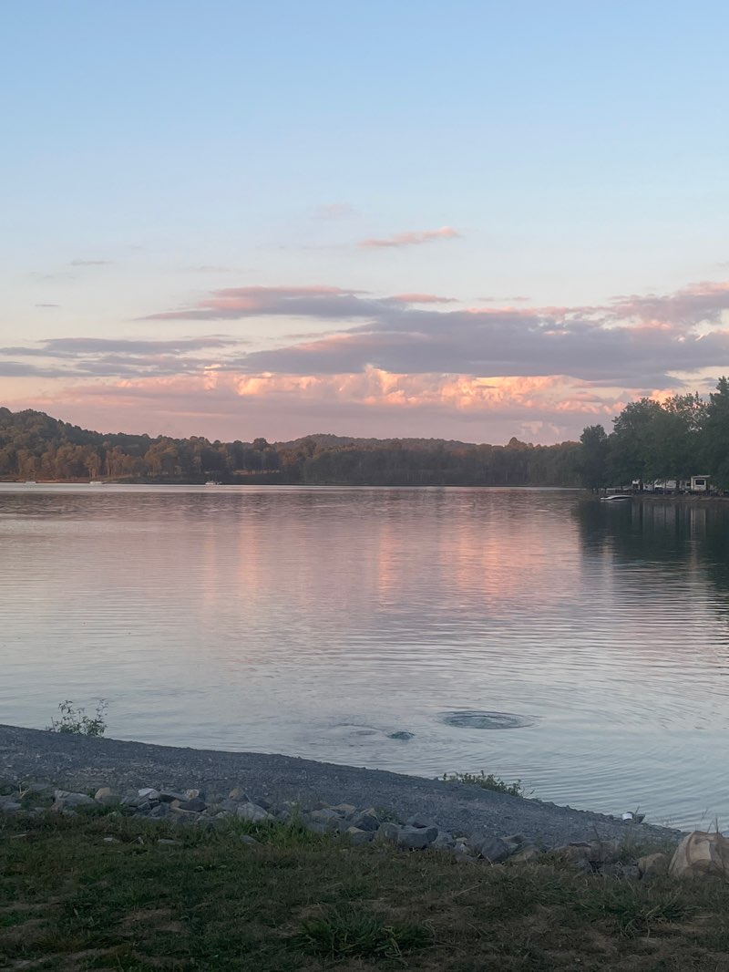 walking near me in Summersville Lake Recreation Area in autumn