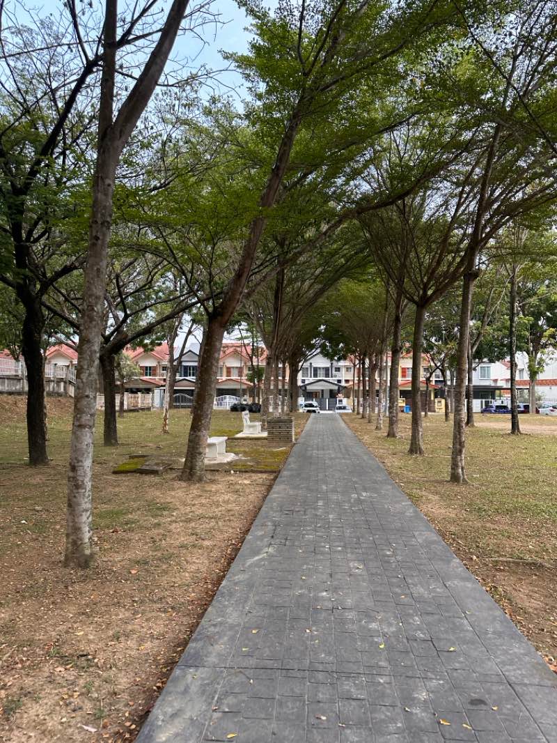 walking near me in Alam Nusantara Park in autumn