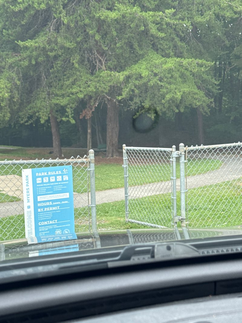 walking near me in Meyers Memorial Park in summer