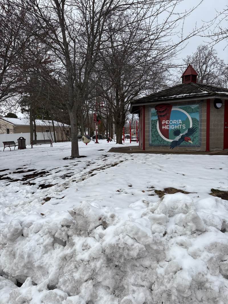 walking near me in Tower Park in winter