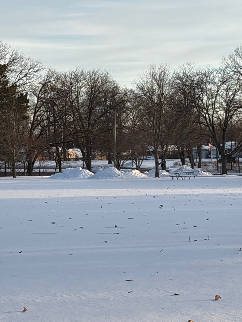 walking near me in Lakeview Park in winter