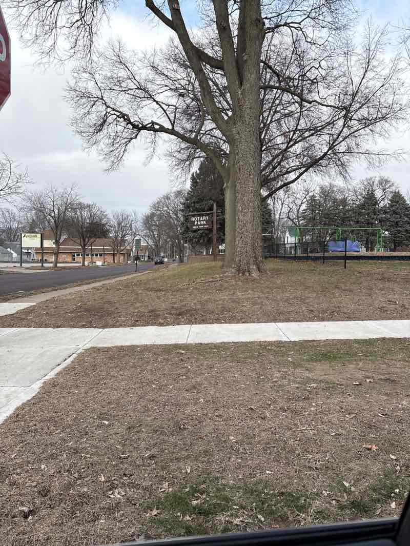 walking near me in Rotary Park in winter