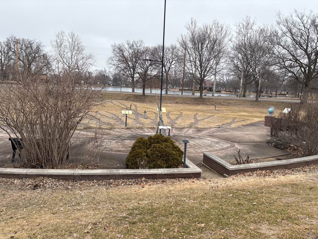 walking near me in Sunken Garden in winter