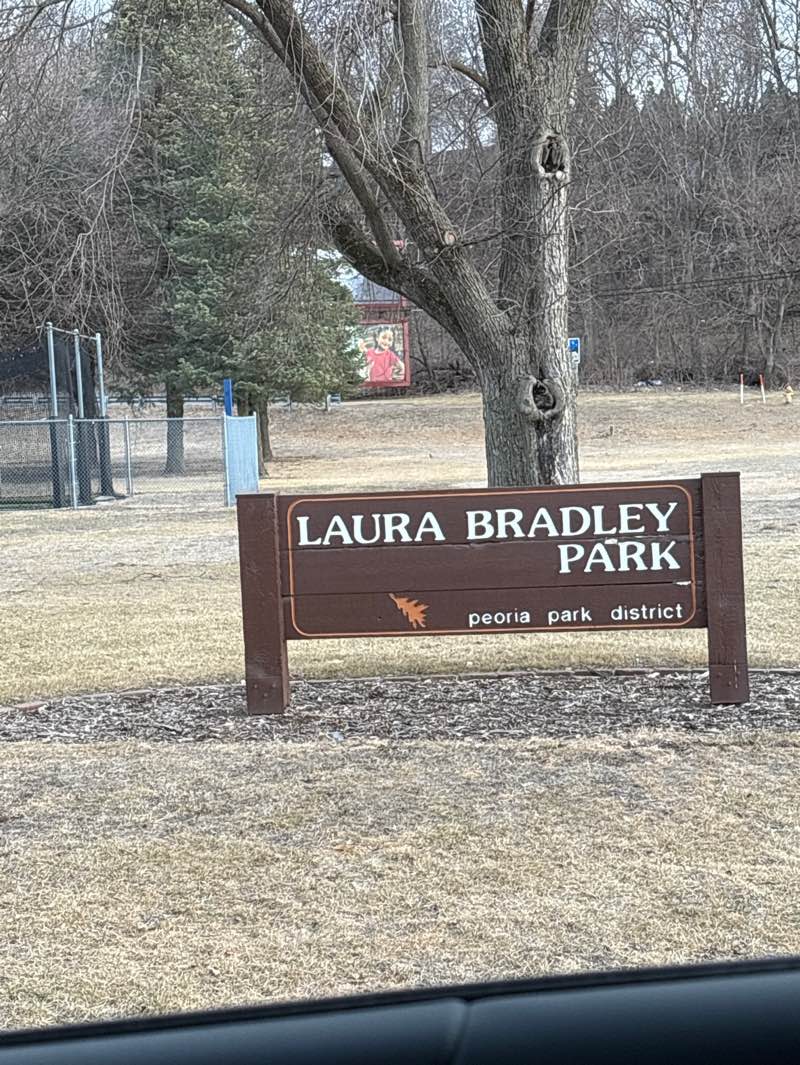 walking near me in Laura Bradley Park in spring