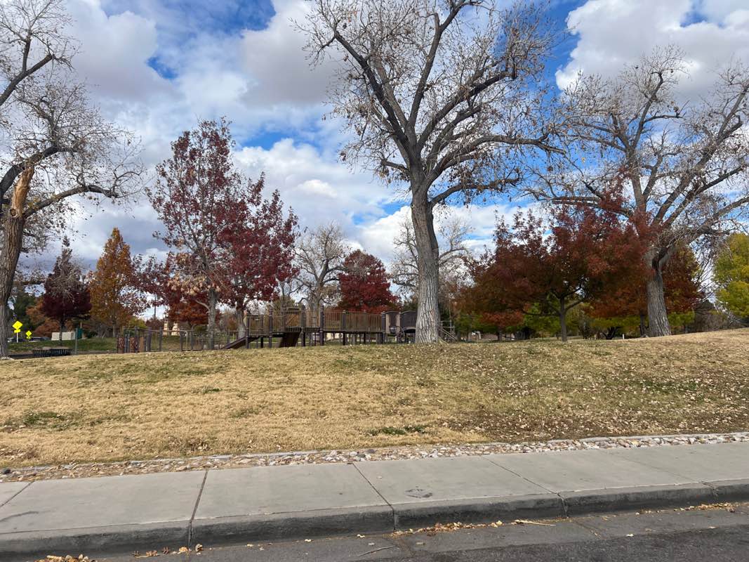walking near me in Tiguex Park in autumn