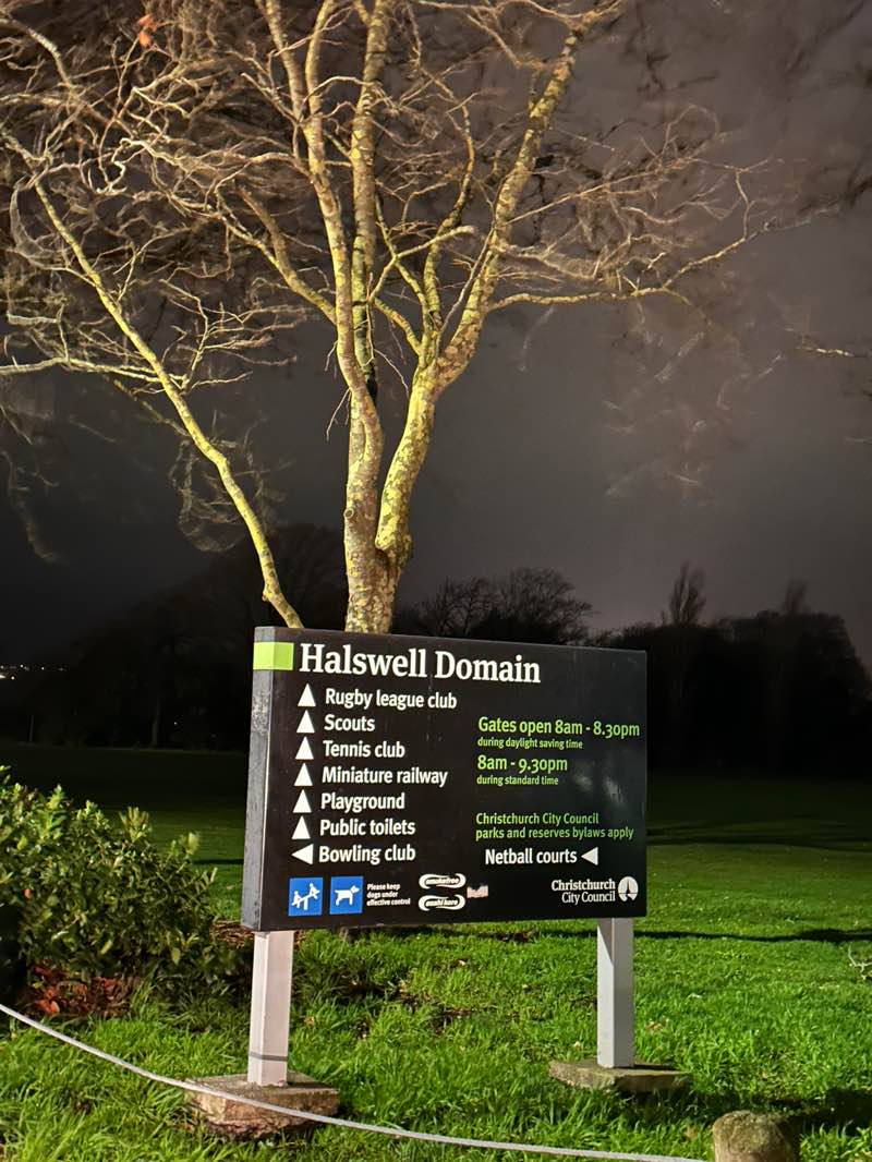 walking near me in Halswell Domain in winter