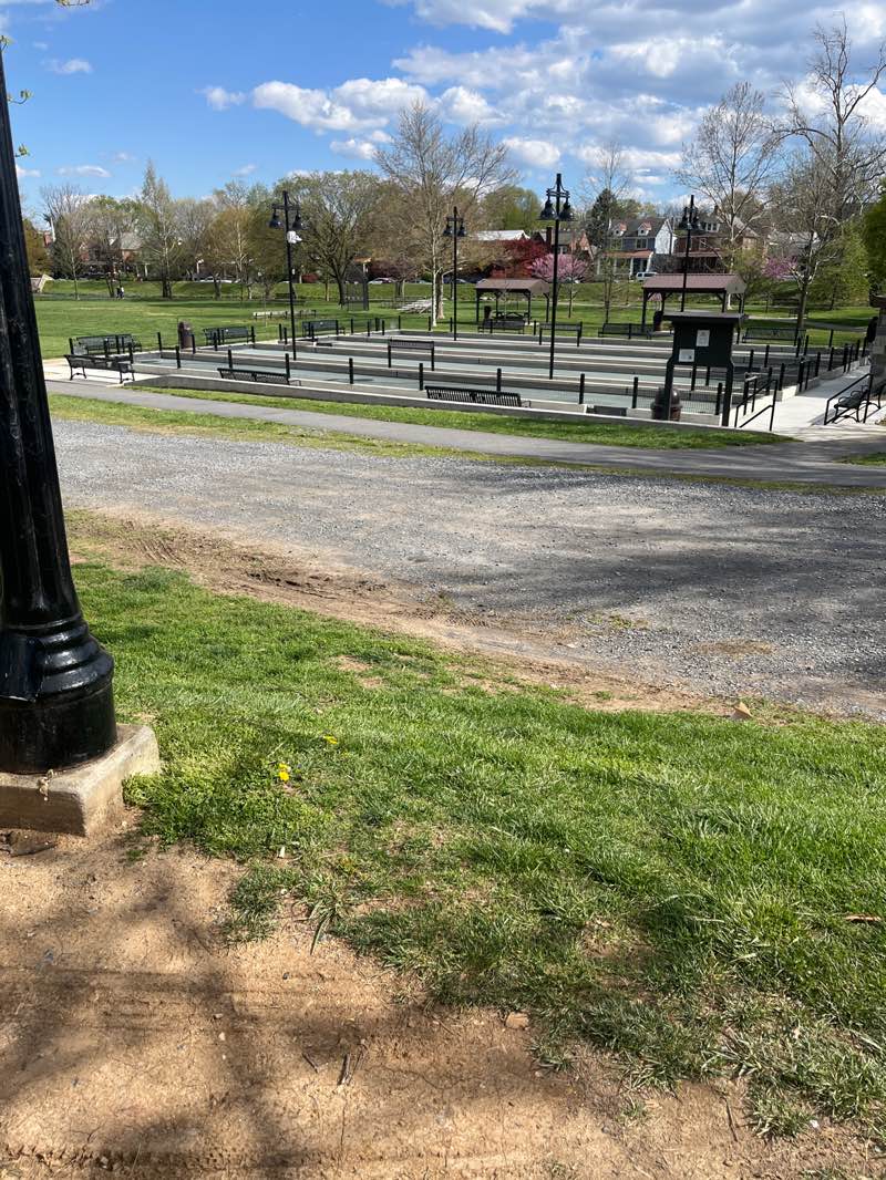 walking near me in Baker Park in spring