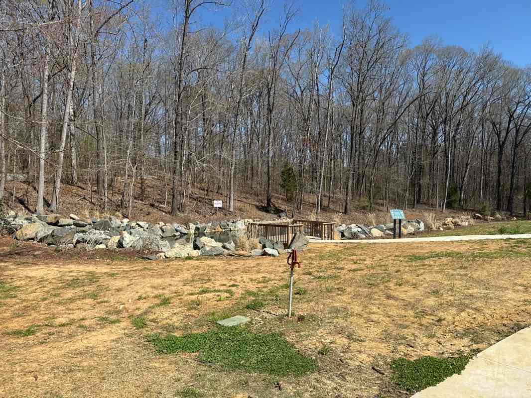 walking near me in Yadkin River Park in spring
