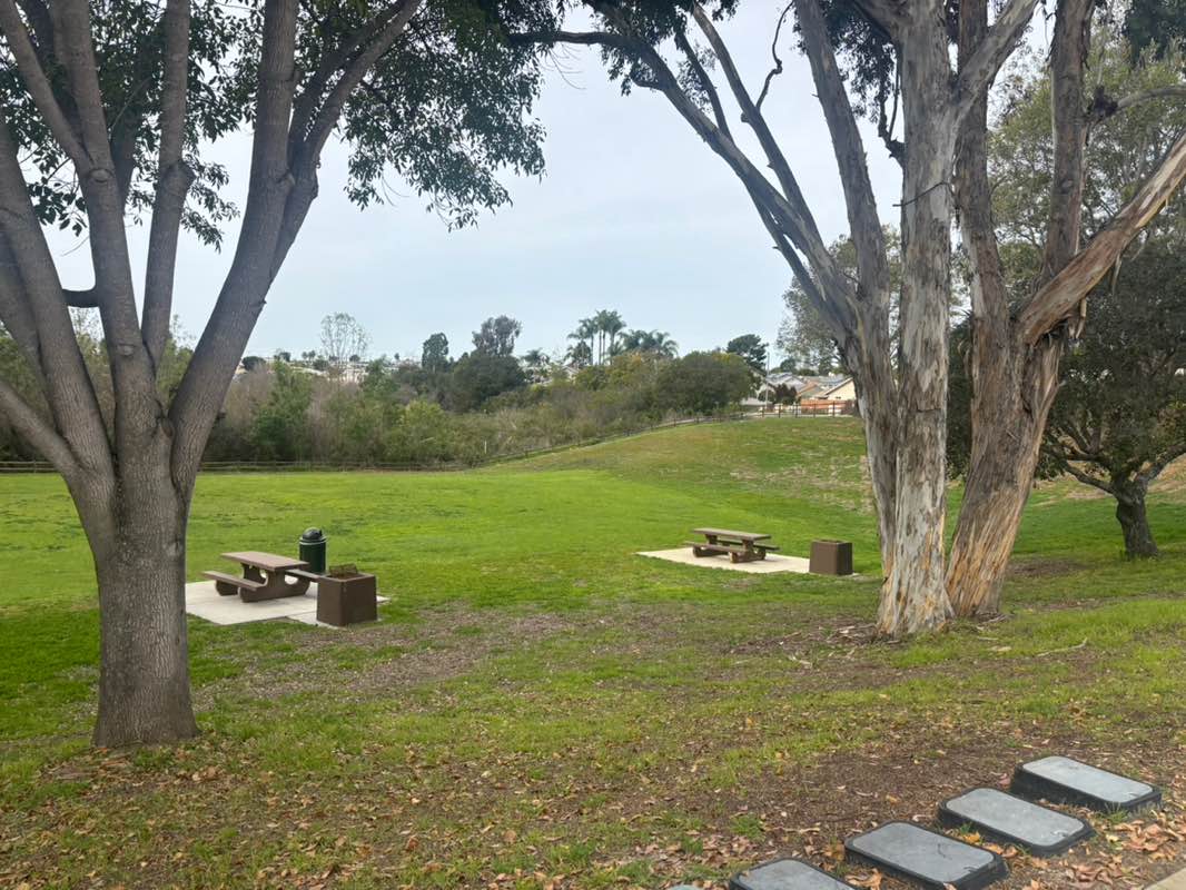 walking near me in Oak Riparian Park in winter