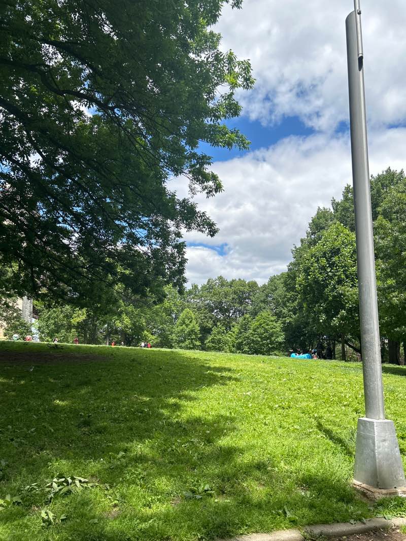 walking near me in Astoria Park in summer