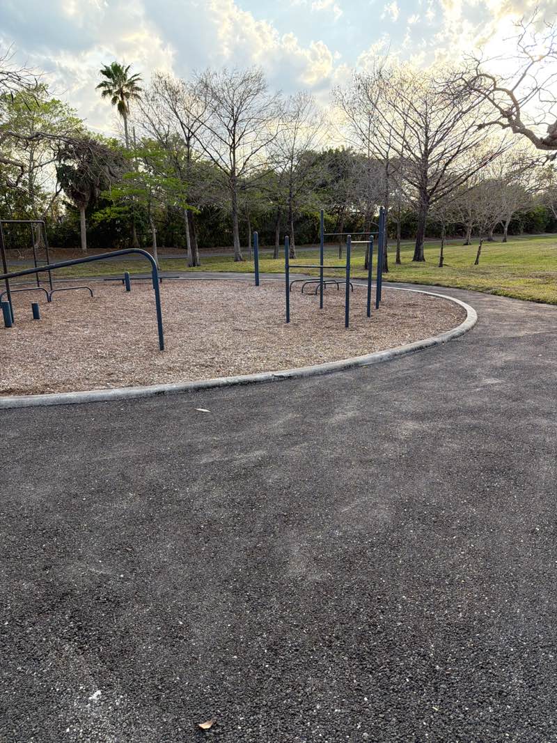 walking near me in Oakwood Park in spring