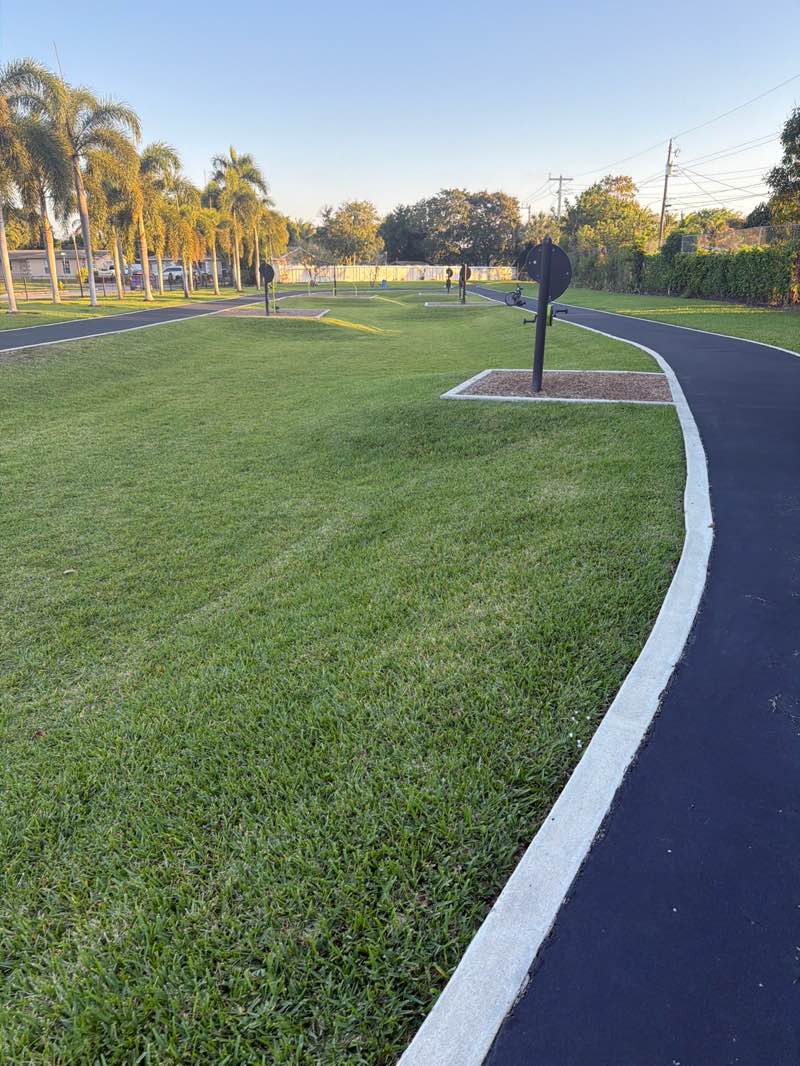 walking near me in Southgate Park in spring