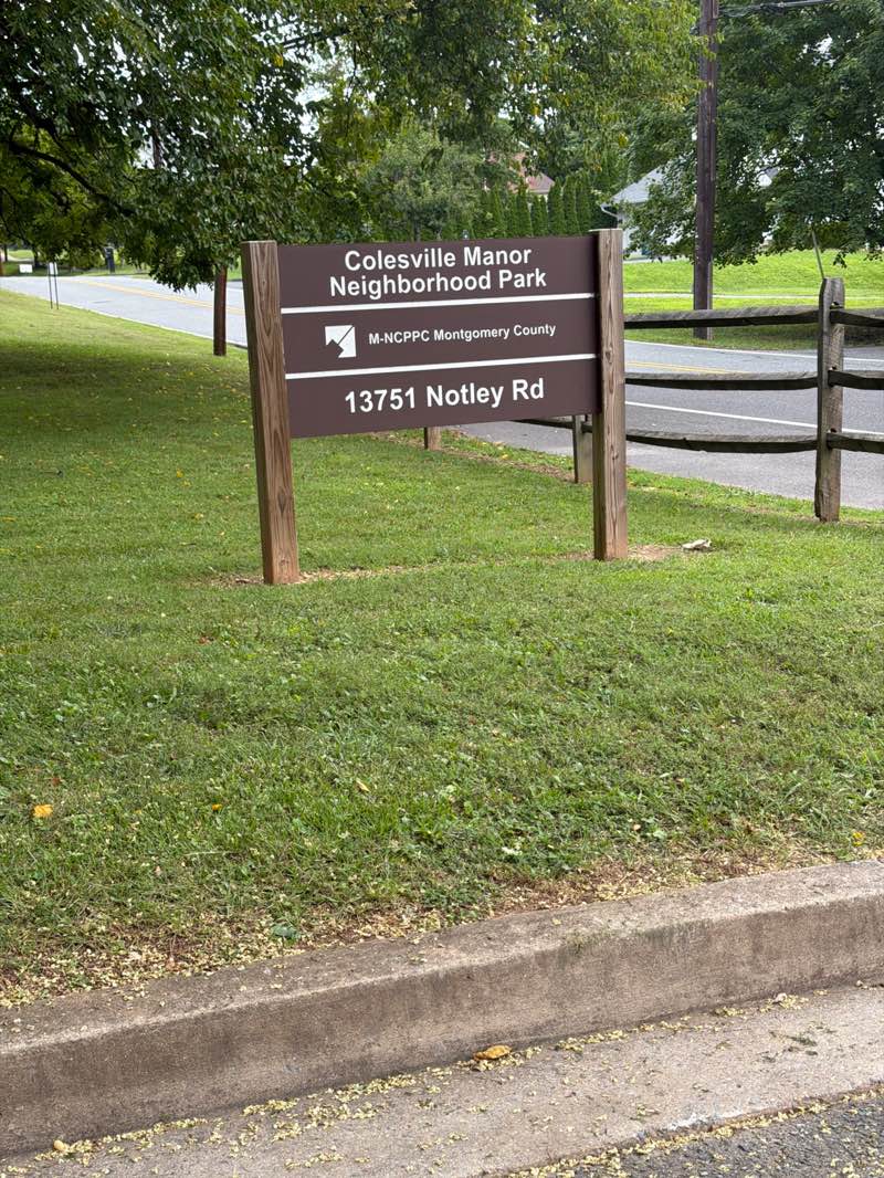 walking near me in Colesville Manor Neighborhood Park in summer