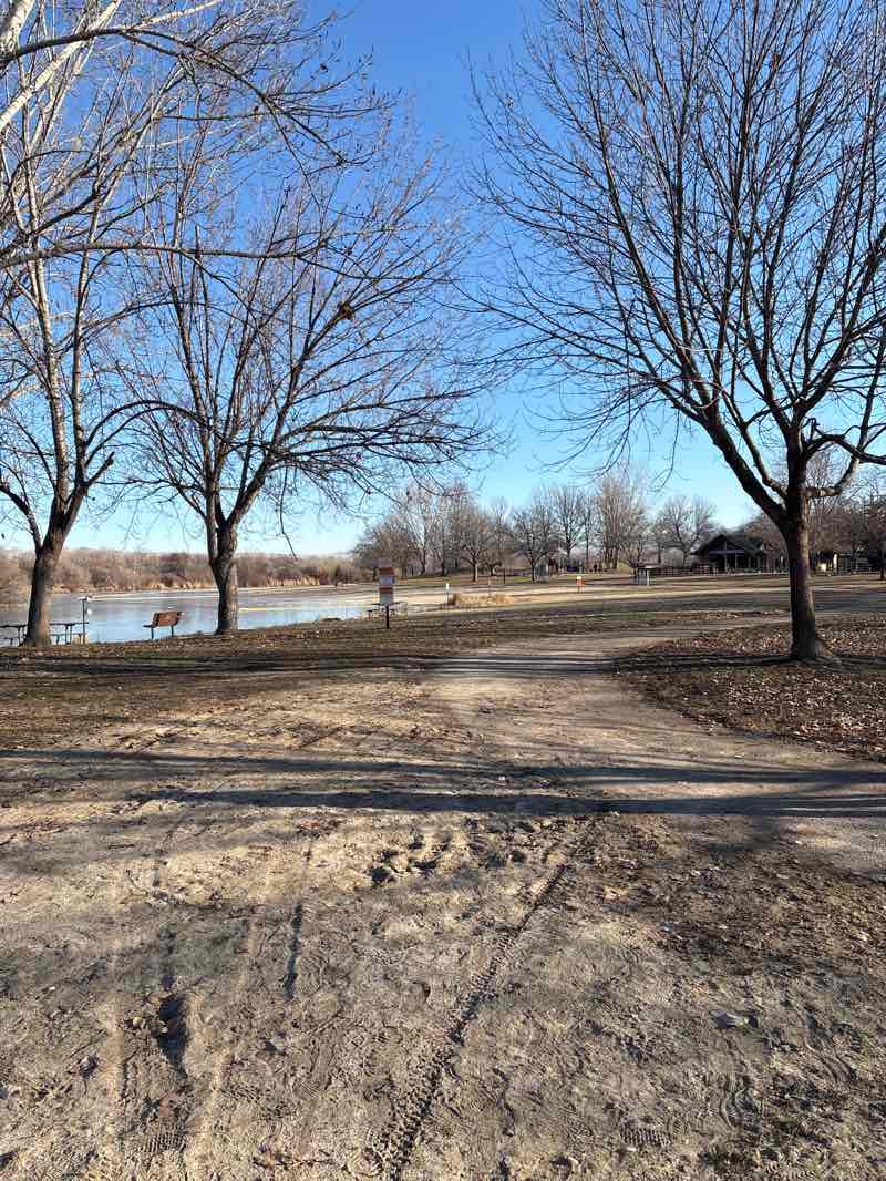 walking near me in Eagle Island State Park in winter