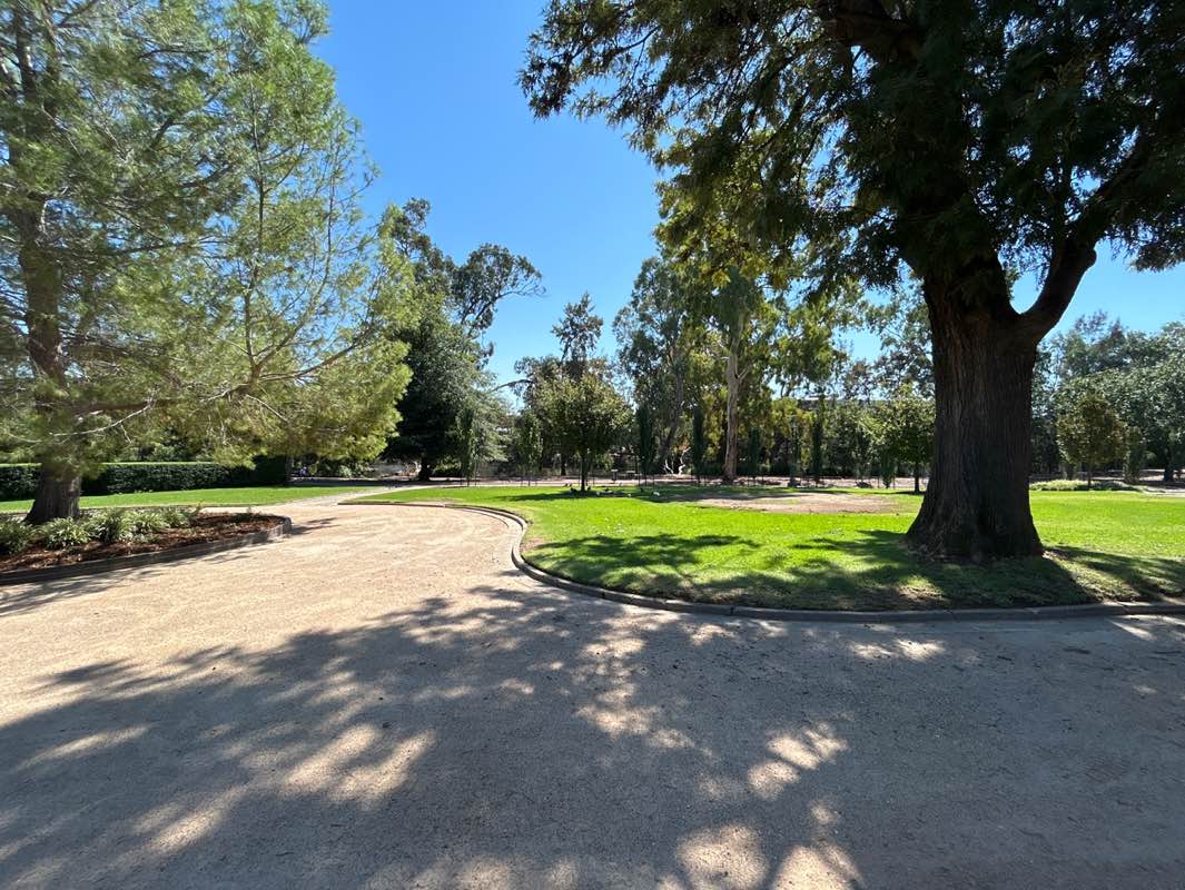 walking near me in Victory Memorial Gardens in autumn
