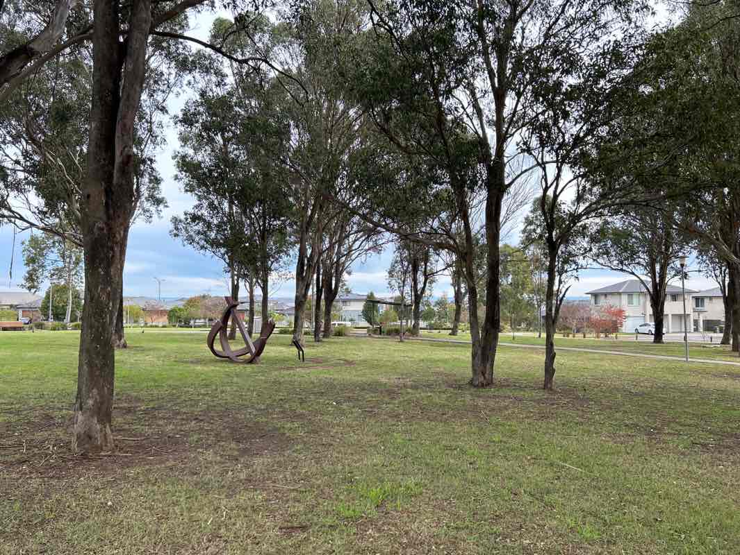 walking near me in Marcellin Park in winter