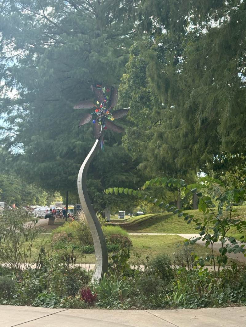 walking near me in David R. Francis Park in autumn