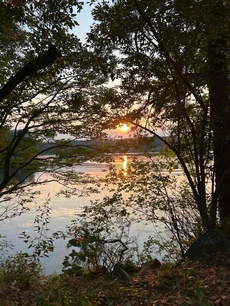 walking near me in Hampton Ponds State Park in summer