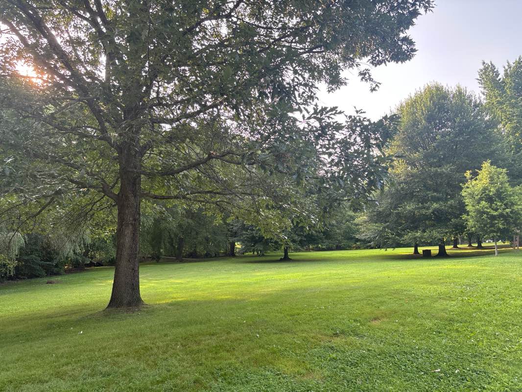 walking near me in Shortridge Memorial Park in autumn