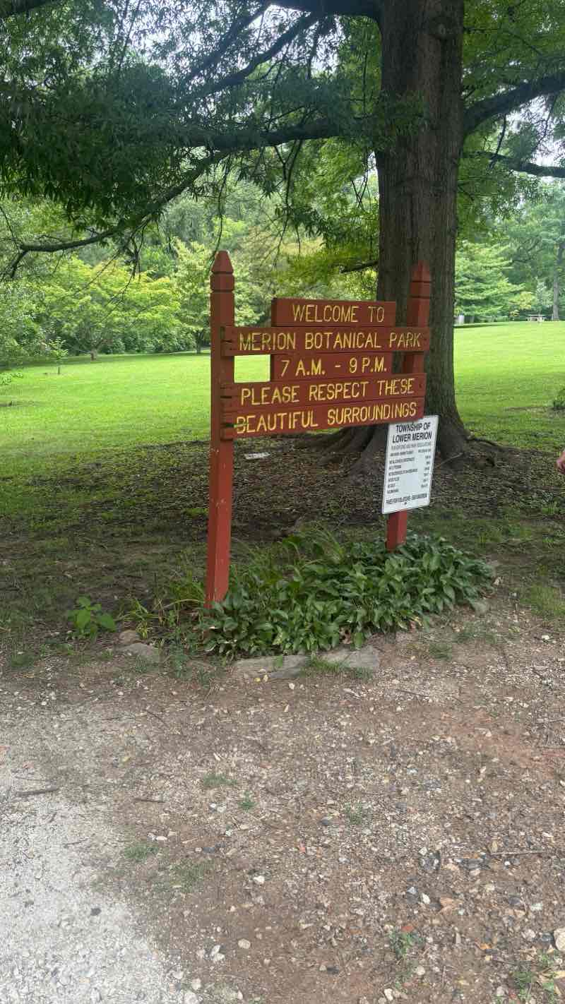 walking near me in Merion Botanical Park in summer