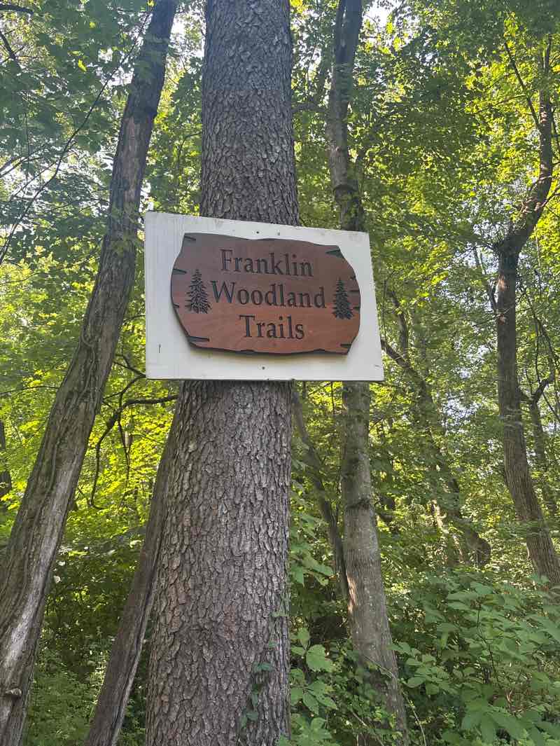 walking near me in Franklin Woodlands in autumn