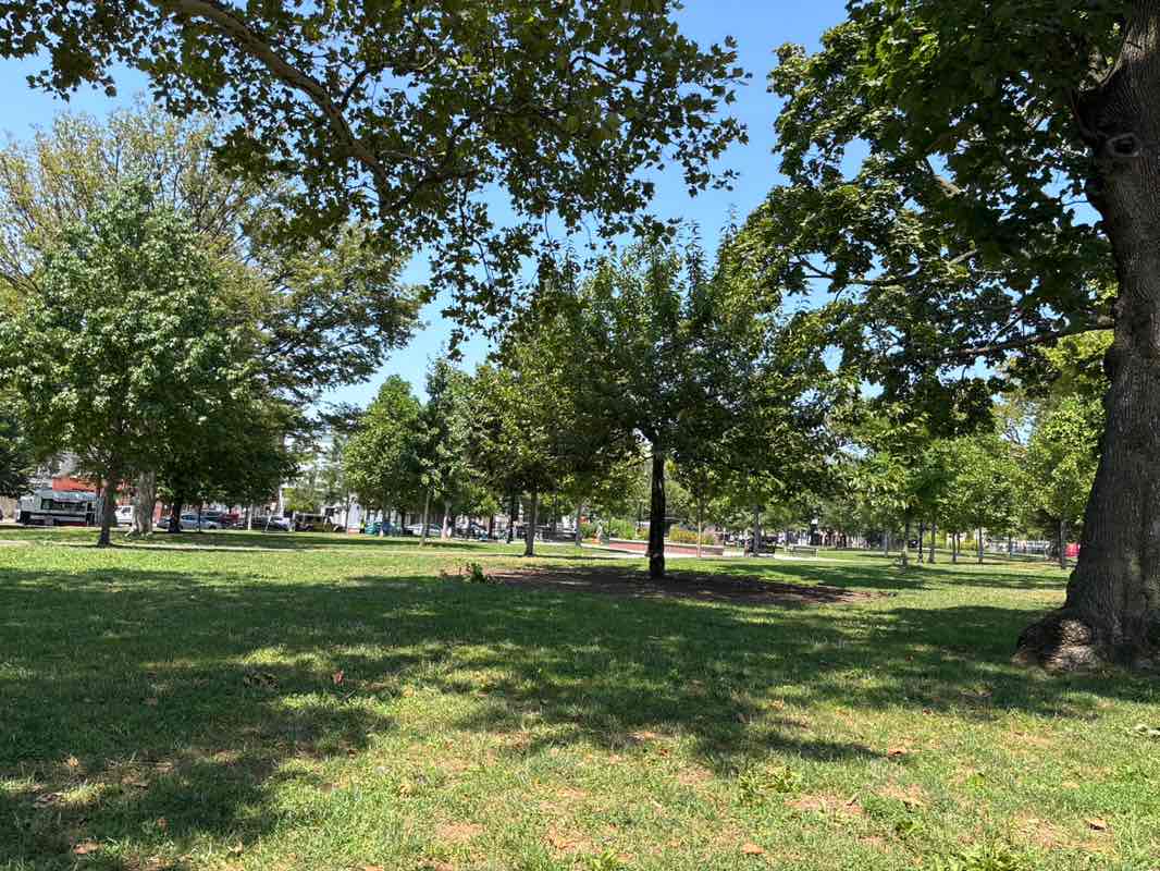 walking near me in Riverview Park in autumn