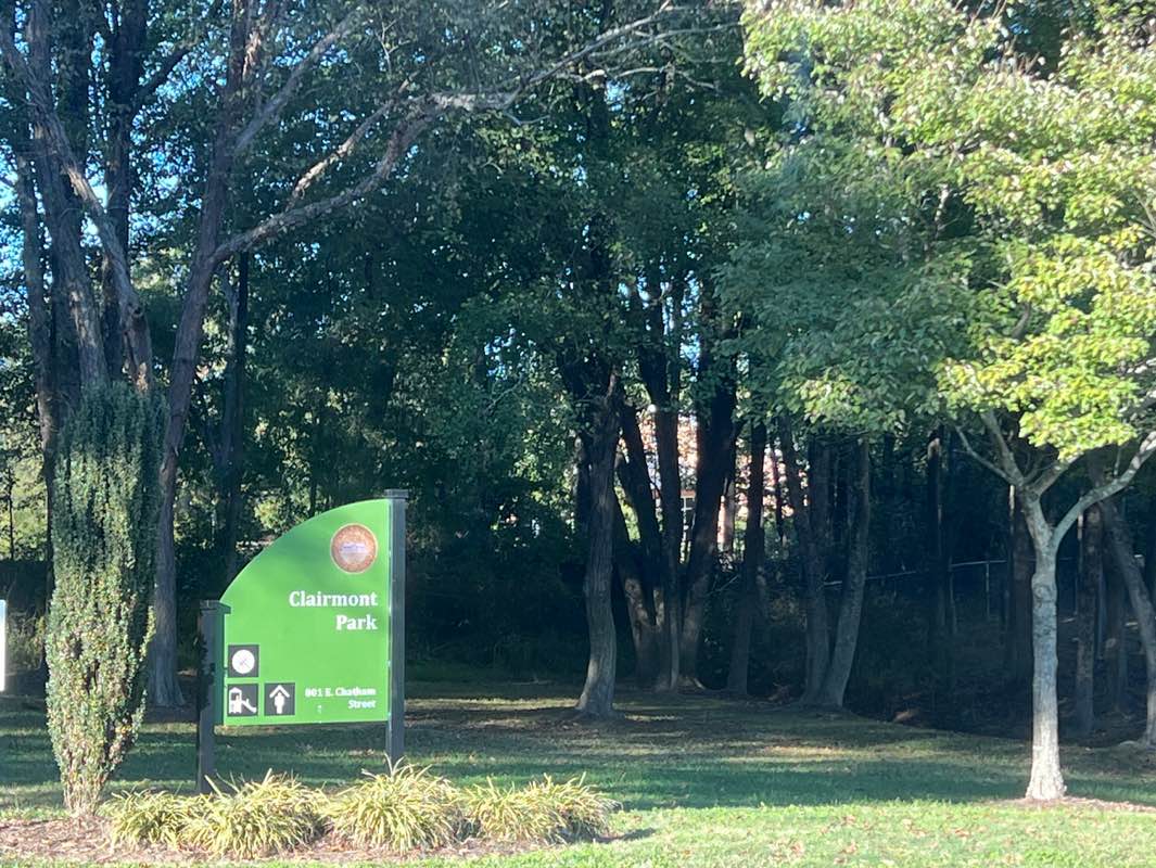 walking near me in Clairmont Park in autumn