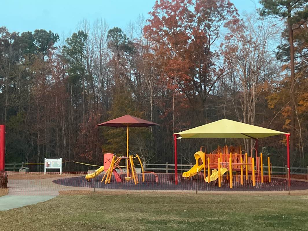 walking near me in W. E. Jones Park in autumn