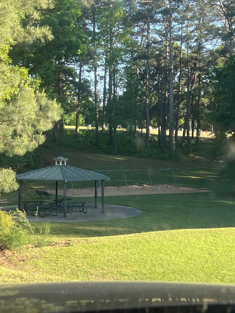 walking near me in C.C. Jones Memorial Park in spring