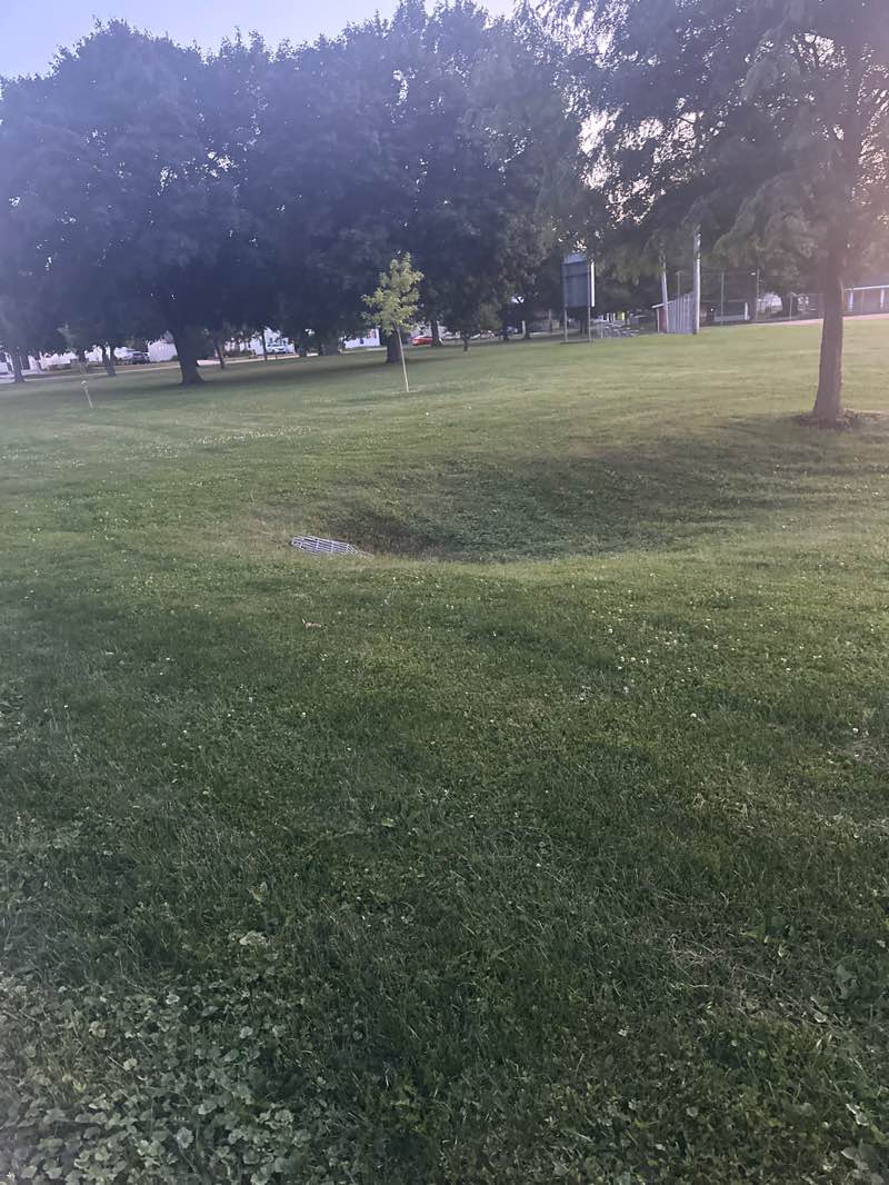 walking near me in Goodrich Park in autumn