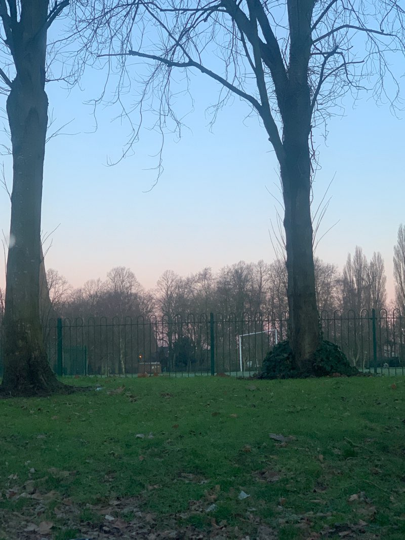 walking near me in Heath Town Park in winter