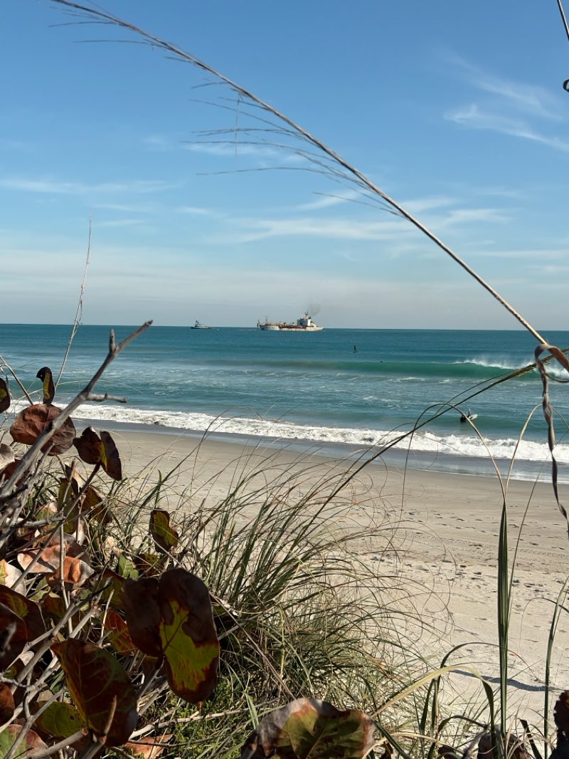walking near me in Spessard Holland South Beach Park in winter