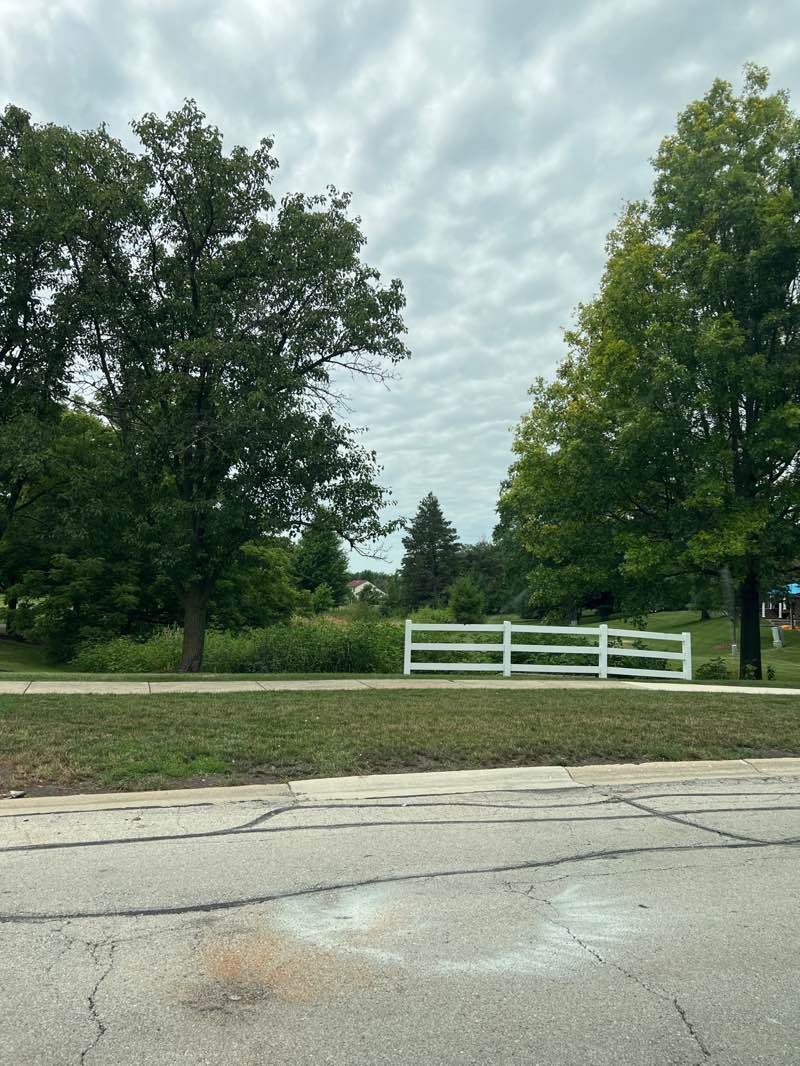walking near me in Mending Wall Park in summer