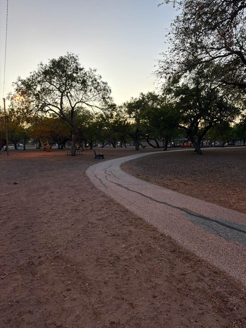walking near me in Anderson Park in spring