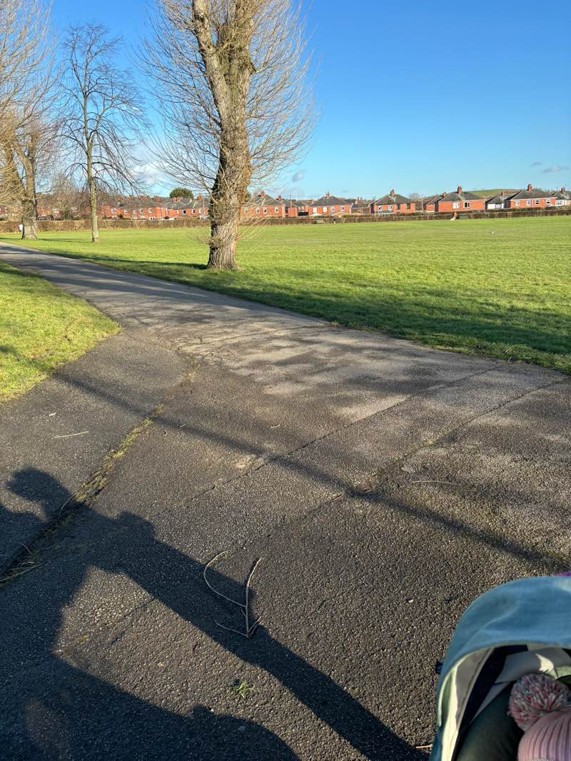 walking near me in Royston Park in winter