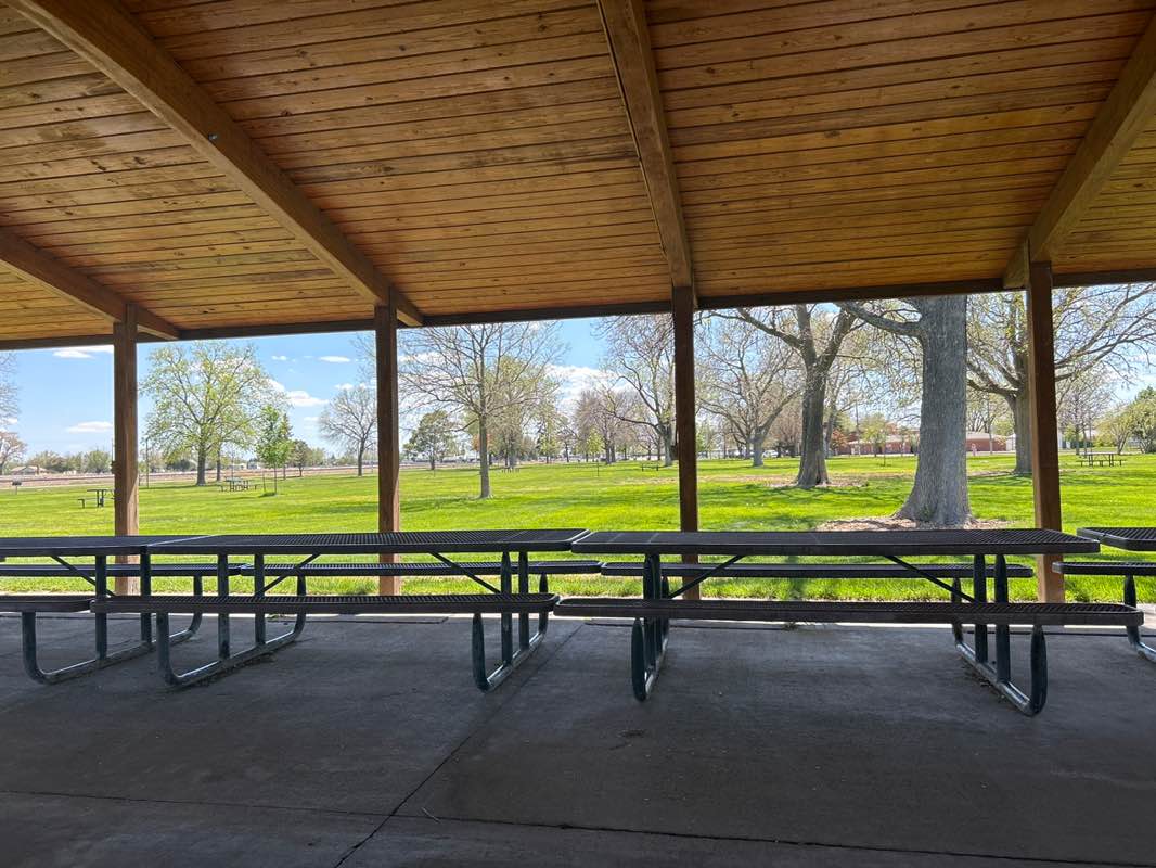 walking near me in Columbine Park in spring