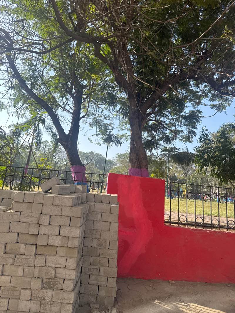 walking near me in Sindhi Colony Garden in winter