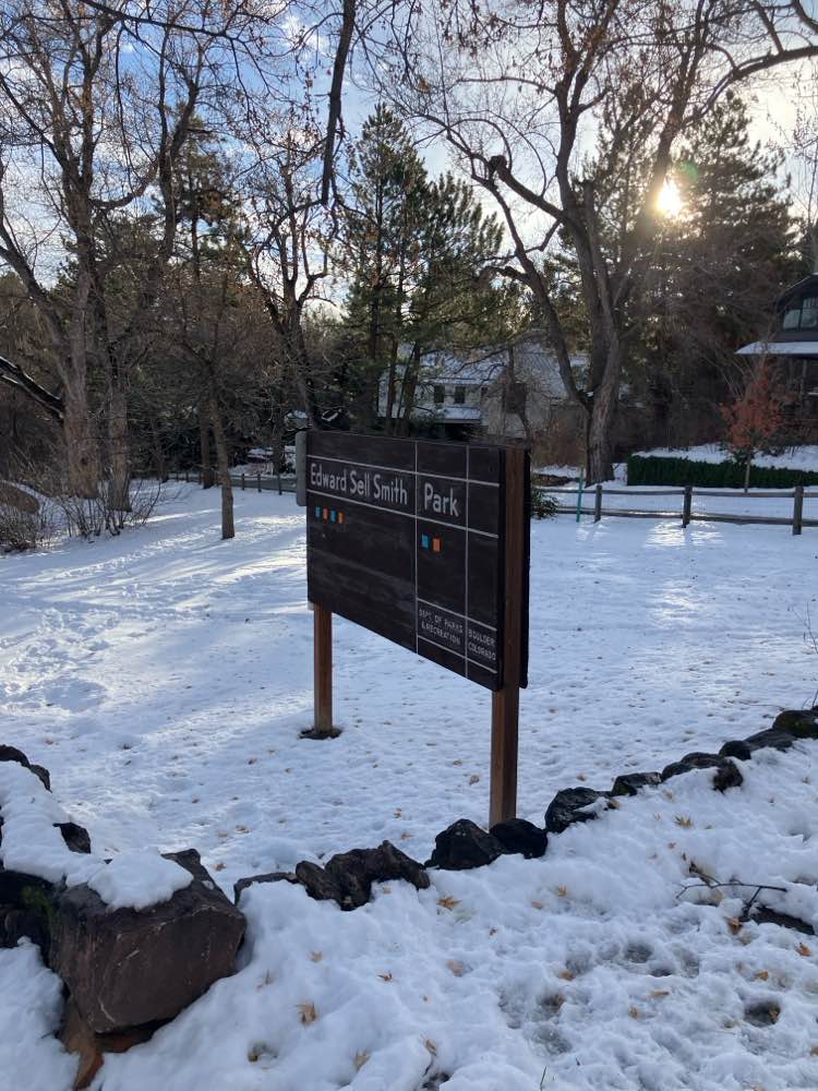 walking near me in Edward Sell Smith Park in winter