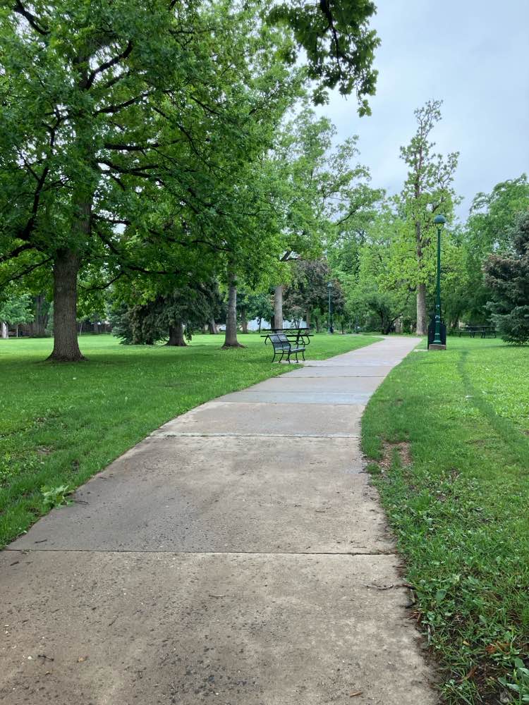 walking near me in Beach Park in summer