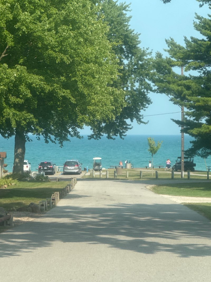 walking near me in Burtchville Park in autumn