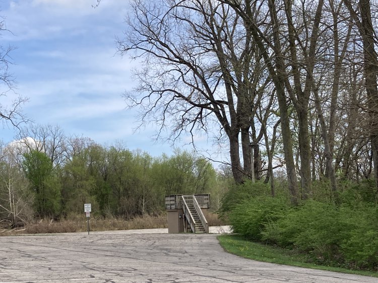 walking near me in Waterworks Park in spring