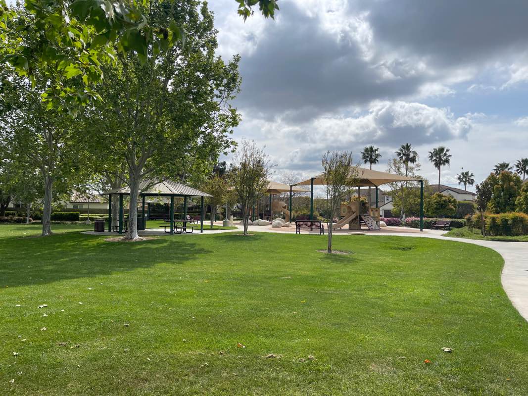 walking near me in Avonlea Park in spring