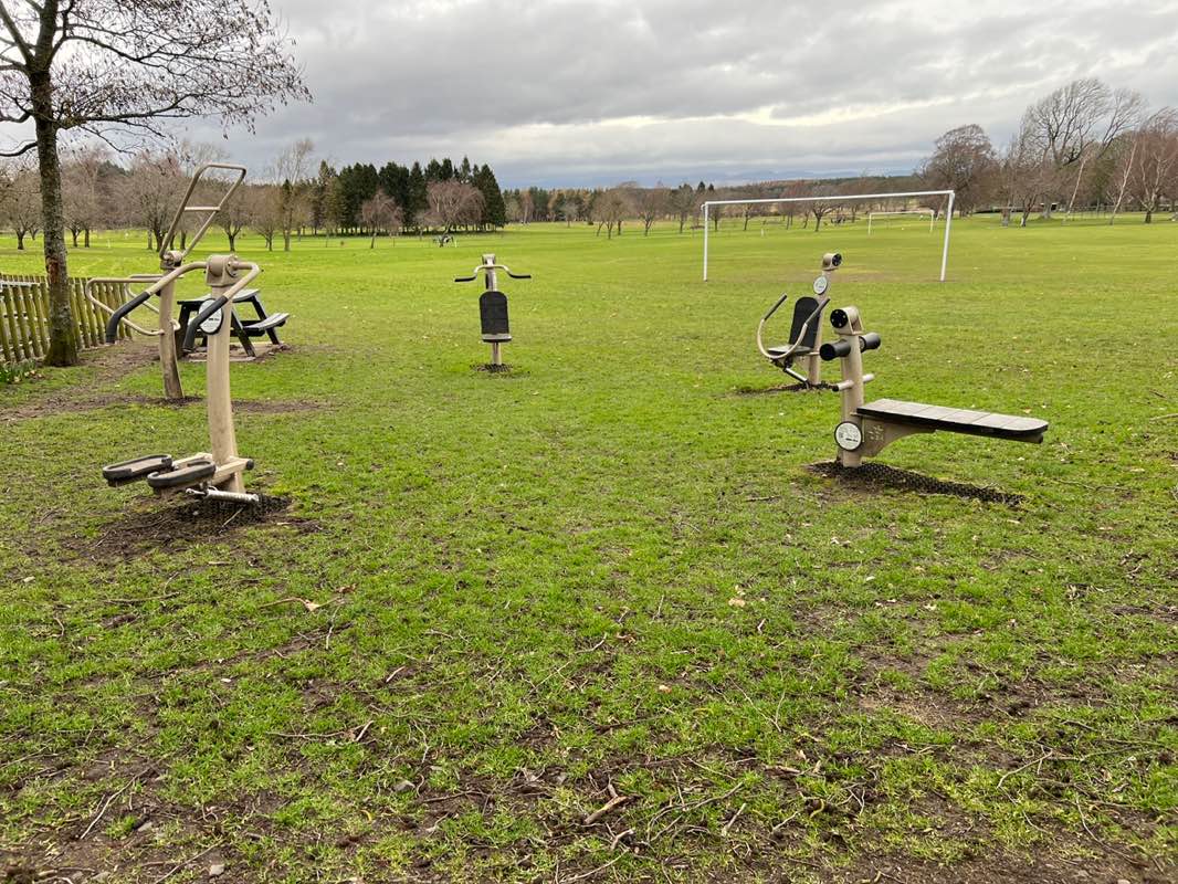 walking near me in Rollo Park in spring