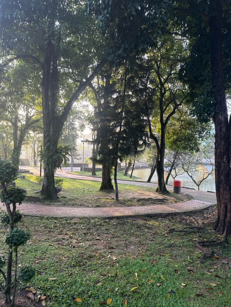 walking near me in Permai Recration Park in spring