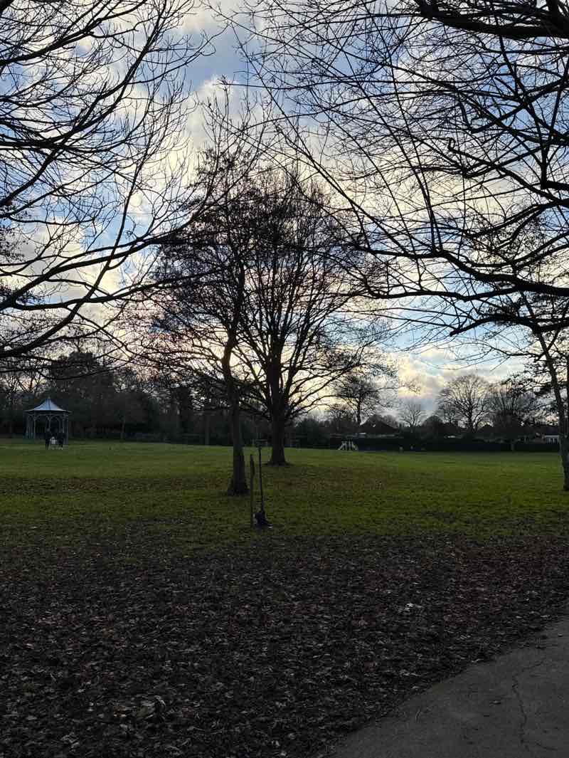 walking near me in Hollydale Recreation Grounds in winter