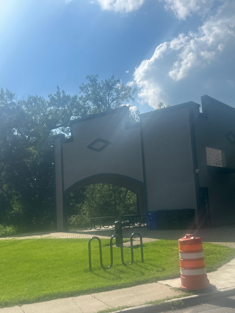 walking near me in Akin Riverside Park in summer