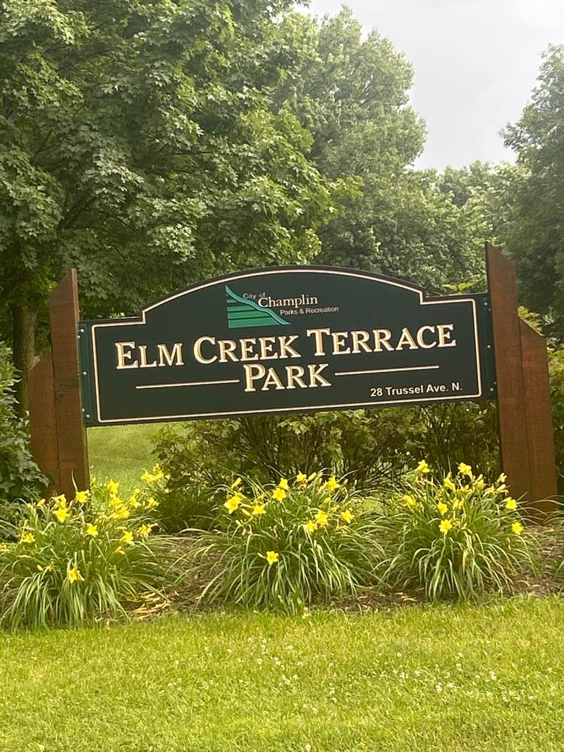 walking near me in Elm Creek Terrace Park in summer