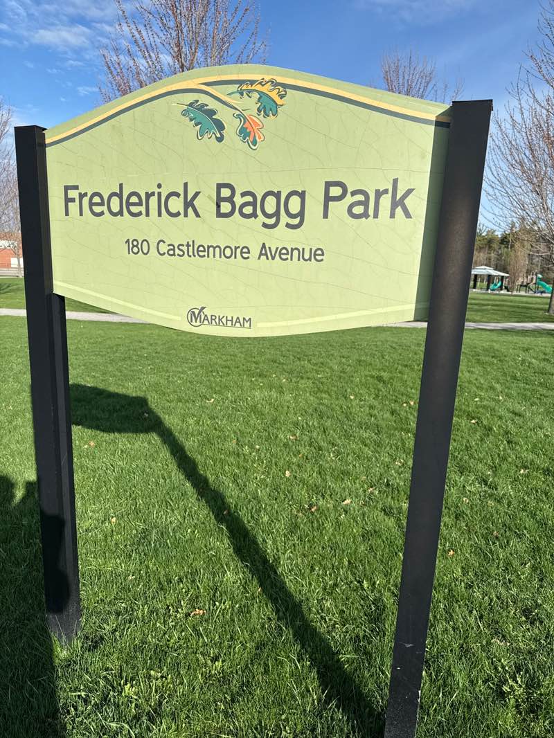 walking near me in Frederick Bagg Park in spring